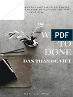 Write To Done - Dấn Thân Để Viết