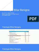 Patología biliar benigna: diagnóstico y tratamiento