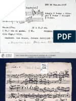 Graun, Johann Gottlieb - Quartet in D major, Graun WV AXIV1 , Hesse copyist