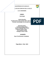 Fundamentos del examen físico del tórax y examen semiológico de los pulmones