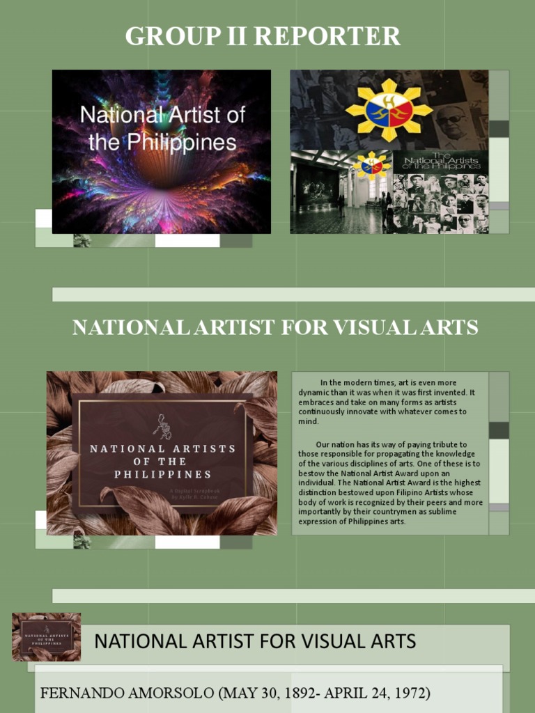 National Artist For Visual Arts PDF Paintings The Arts