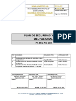 Plan de Seguridad y Salud Ocupacional