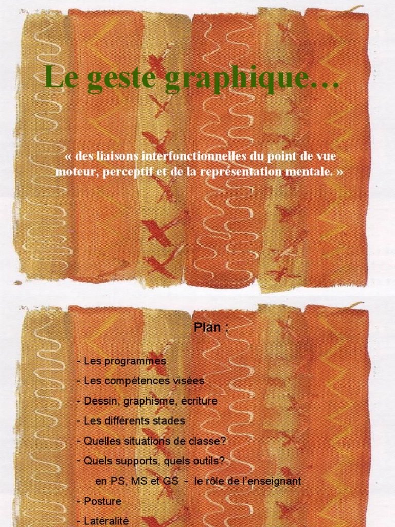 Galm Page De Garde Cahier Le Geste Graphique | PDF | Écriture | Dessin