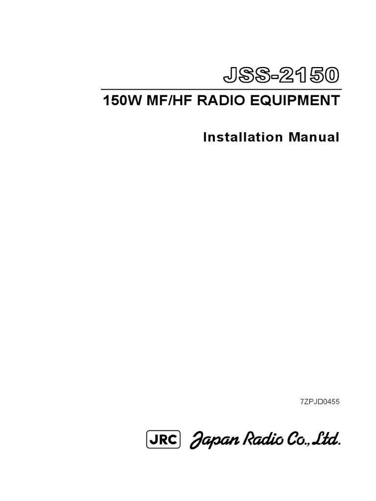 JRC JSS-2150 Installation Manual | PDF | Cardiopulmonary Resuscitation ...