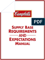 Campbell - Supply Base Requirements and Expectation Manual English