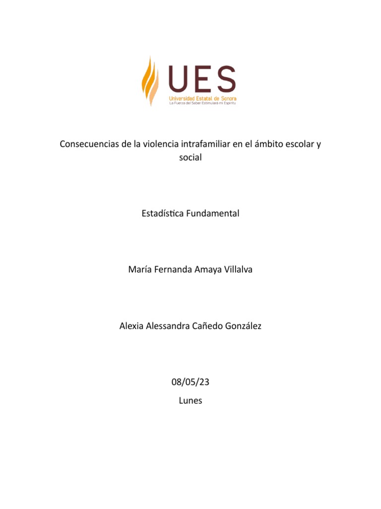 Impacto de la violencia intrafamiliar en escuelas | PDF