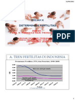 Kuliah 10 Determinan Fertilitas