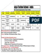 AP & TS CBSE Mid Term Exam Final Time Table