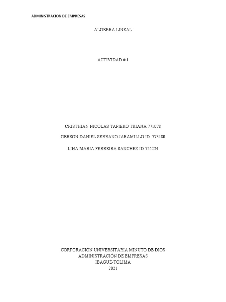 Act Algebra