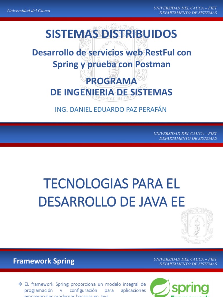 Desarrollo RESTful con Spring Boot | PDF | Java (lenguaje de ...