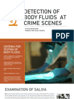 Detection of Body Fluids