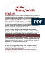 2.adjustments For FasterThinnerVolatile Markets