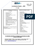 Lista de Material 4º Ano - 2020