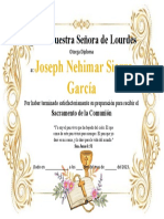 Diploma Comunion