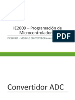 IE2009 - Programación de Microcontroladores: Pic16F887 - Módulo Convertidor Análogo Digital