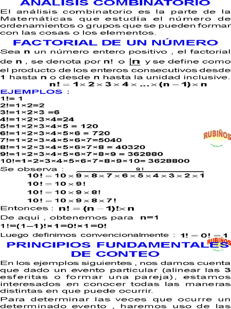 Analisis Combinatorio | PDF