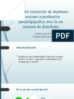 Controlul Sistemelor de Deplasare Și Sesizare A Produselor