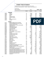 Lista de Insumos