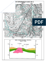 Perfil Y Seccion Geologica - Cusco 28-S Escala: 1: 75 000: C° Kepuro PN-T