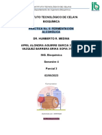 PRÁCTICA No. 6 - FERMENTACIÓN ALCOHÓLICA