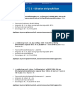 TD2 Dilution de Lyophilisat (Amox - Rocephine) ESI