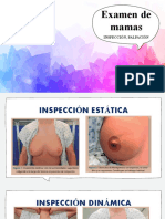 EXAMEN DE MAMAS (Inspección, Palpación)