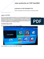 VIARK SAT Programar Grabación en USB TimeShift PDF