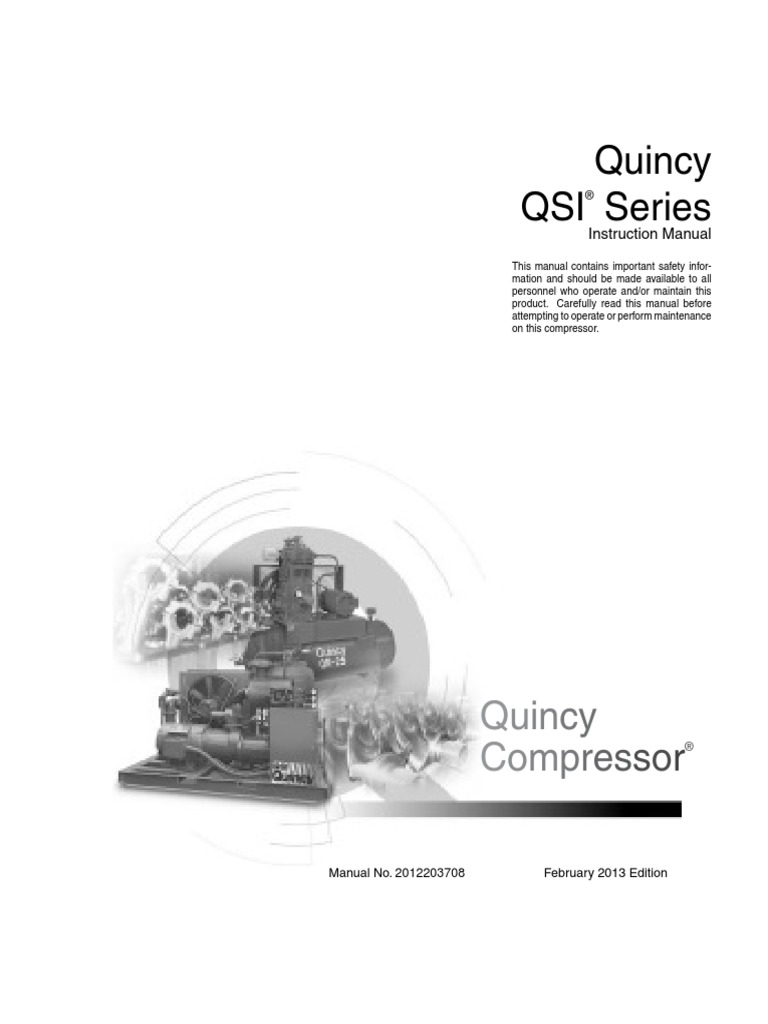 Instruction Manual, QSI 220-1500 | PDF | Pipe (Fluid Conveyance) | Valve