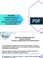 Proceso de Registro e Inscripcion Campus Virtual Evp PDF