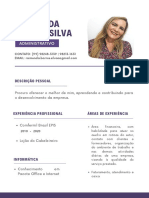 Raimunda Barros Silva currículo administrativo contato email experiência