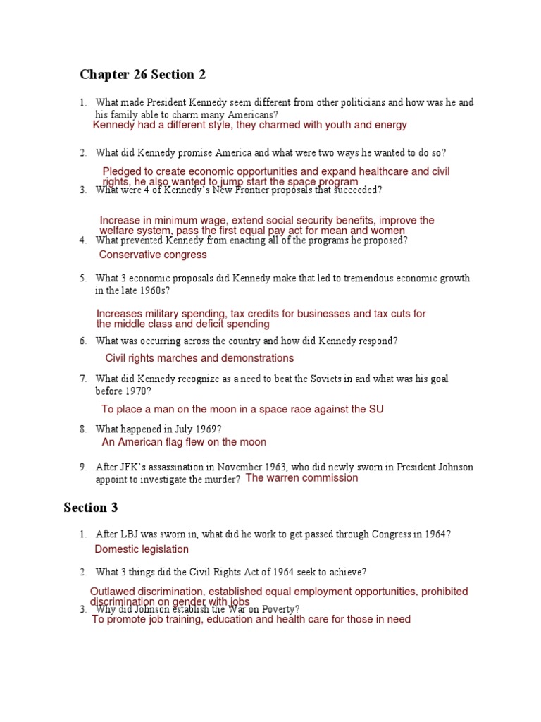 Kennedy's New Frontier and Cold War Policies | PDF | Lyndon B. Johnson ...