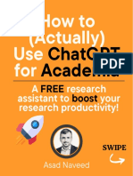 How To Actually Use ChatGPT For Academia