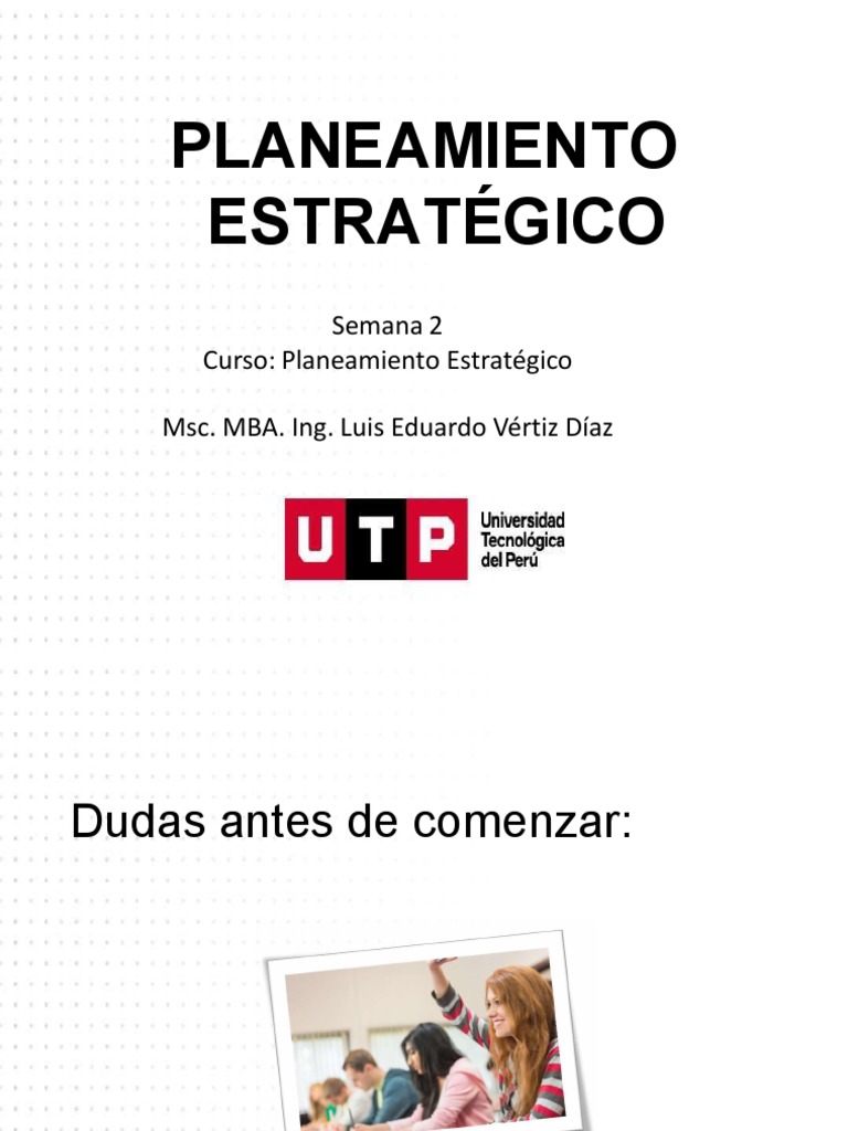 Planeamiento Estrategico Factores Externos Pdf Planificación