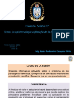 Semana07 Laepistemologiaofilosofiadelaciencia (parteII)