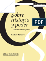 Sobre Historia y Poder Anibal Romero