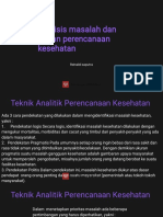 Analisis Perencanaan Kesehatan