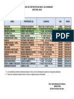 Horario de Entrevistas Nivel Secundario 2023 PDF