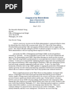 (DAILY CALLER OBTAINED) - 05.08.23 Rep. Jim Banks Letter To OMB Re Remote Work