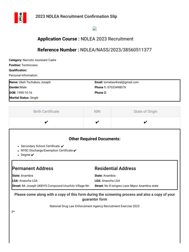 Ndlea Nass 2023 38560511377 | PDF | Identity Document | Guarantee