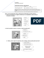 Evaluación Abril-Taller Habiliadaes Sociales 3ro Bàsico 2023