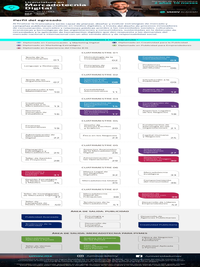 Licenciatura en Mercadotecnia Digital | PDF | Marketing | Publicidad