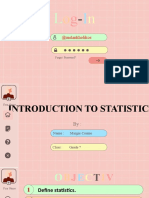 Introduction To Statistics