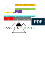 Calcul de La Distance en Fonction Du Dénivelé