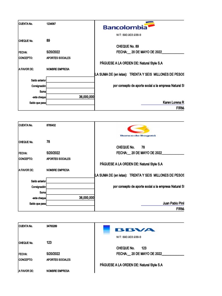 CHEQUES | PDF