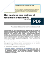 Lectura - Uso de Datos para Mejorar El Rendimiento Del Alumno PDF