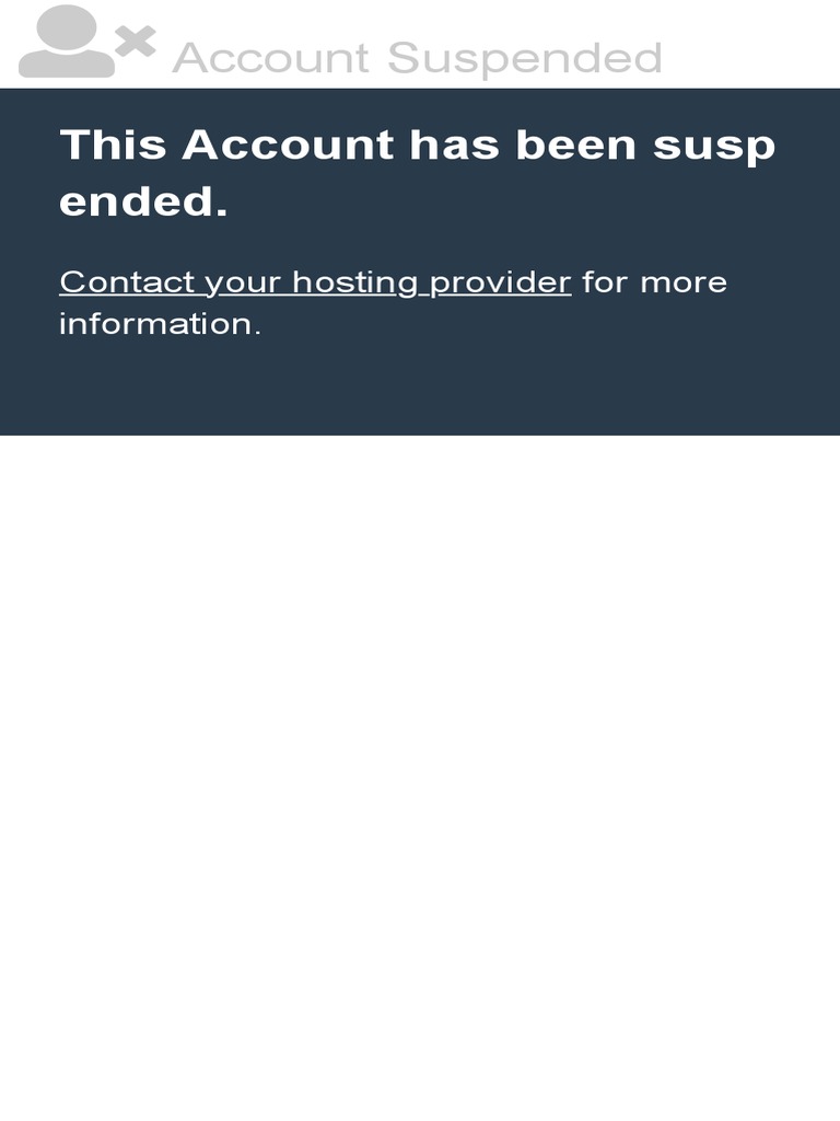 Account Suspended PDF | PDF