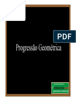 Progressão Geométrica