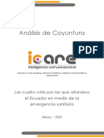 Análisis de Coyuntura - Las Cuatro Crisis Por Las Que Atraviesa El Ecuador en Medio de La Emergencia Sanitaria