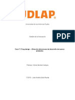 Caso 7.1 Frog Design. - Dirección Del Proceso de Desarrollo de Nuevos Productos