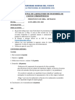 ASIGNACIÒN DE LABORATORIO DE COSTOS Y PRESUPUESTOS Lunes